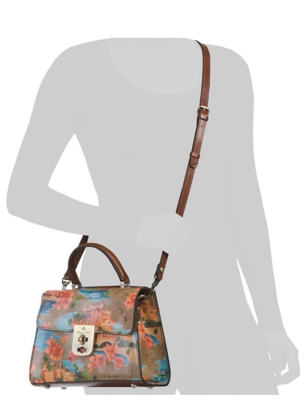 Patricia Nash chauny leather satchel French Riviera - Picture 4 of 5